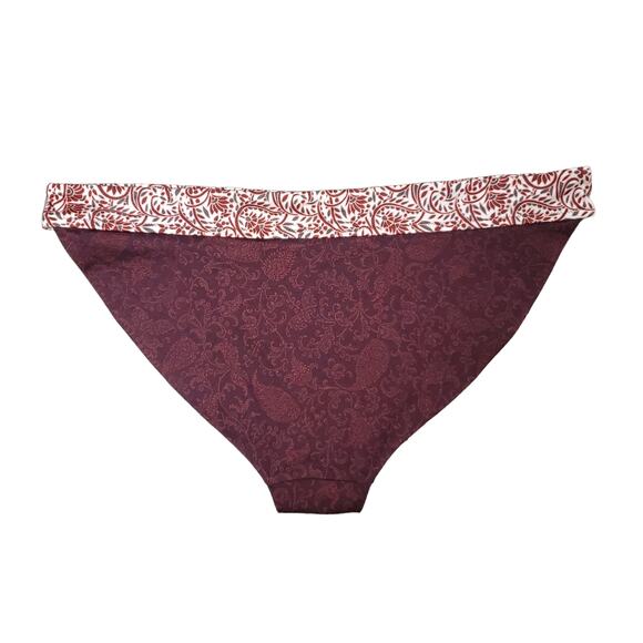 Athleta AquaLuxe Batik Mid Rise Bottom Size Large NWT Bikini Bottom Swim Beach - Picture 4 of 6
